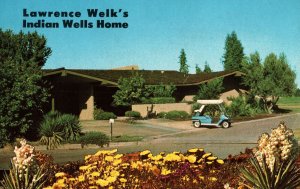 VINTAGE POSTCARD LAWRENCE WELK'S INDIAN WELLS HOME CALIFORNIA CHROME