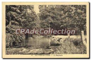 Postcard Old Souppes sur Loing swimming