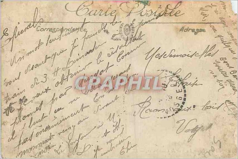 Old Postcard Epinal Rue Chantraine