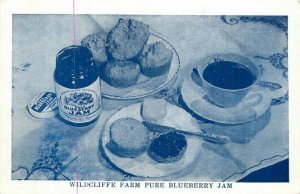 Washington Bethell 1950s Wildcliffe Farm Blueberry Jam Ideal Postcard 22-4455