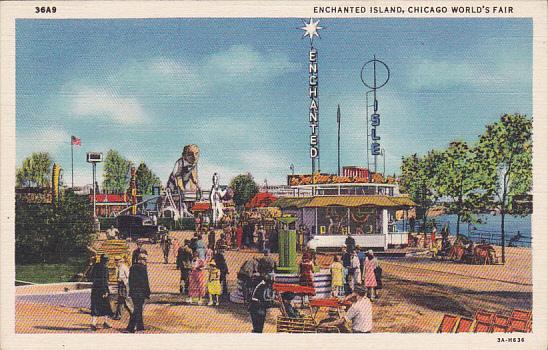 Chicago World's Fair 1933 Enchanted Island Curteich