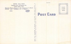 Linen Postcard Multiple View Hotel Sam Peck in Little Rock, Arkansas~129944