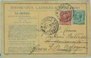 97861 - vintage postcard - BARI Citta' - ADVERTISING Publishers the Third 1922-