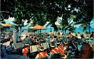 VINTAGE POSTCARD JAMAICA MILITARY BAND MAILED TO CANADA 1969