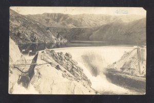 RPPC BOILSE IRRIGATION PROJECT IDAHO ARROWROCK DAM REAL PHOTO POSTCARD