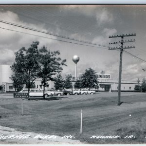 c1950s Keokuk, IA RPPC Hoerner Boxes Inc Factory Occupational Water Tower A108