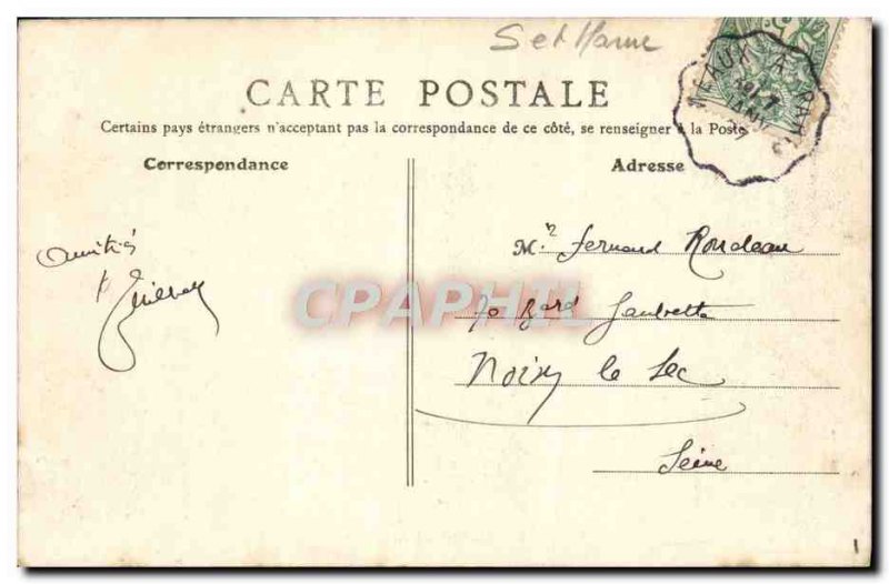 Old Postcard Esbly L & # 39Ermitage panel Change owner