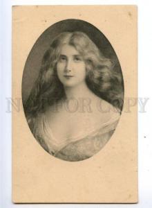 149336 Portrait BELLE Long Hair ASTI vintage Vienne Munk PC