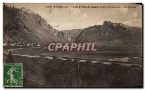 Old Postcard Pontarlier The forts of Joux and Larmont The gorge