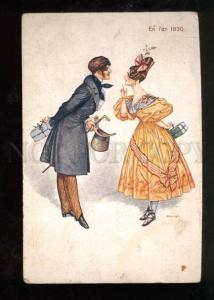 3028833 Lovers of 1830 FASHION By HEROUARD vintage PC