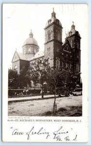 WEST HOBOKEN, NJ New Jersey ~ ST. MICHAEL'S MONASTERY 1906 Postcard