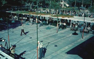 Vintage Postcard 1961 Sunshine City Shuffle Board Court St. Petersburg Florida