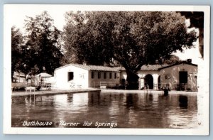 c1930's Bathhouse Warner Hot Springs Warner Springs CA RPPC Photo Postcard