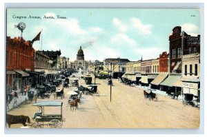 C. 1910 Congress Avenue Austin Texas. Postcard F132E