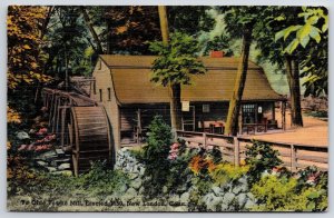 1949 Ye Olde Towne Mill Erected 1650 New London Connecticut  CT Posted Postcard