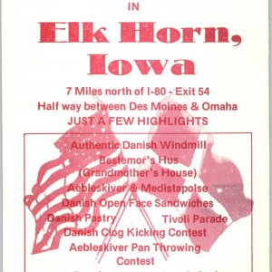 1984 Elk Horn, IA Tivoli Fest Denmark Danish Event Folk Dance Oversized PCard 3R