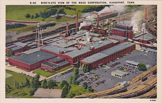 Birds Eye View Of The Mead Corporation Kingsport Tennessee