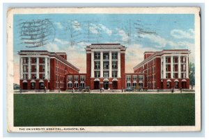 1917 The University Hospital Building Augusta Georgia GA Posted Antique Postcard