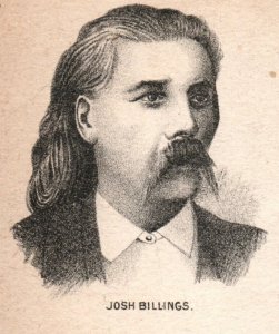 1870's-80's Henry Wheeler Shaw Writer as Josh Billings Victorian Trade Card F110