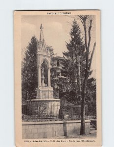 Postcard N.D. des Eaux Boulevard Chantemerle Aix les Bains France