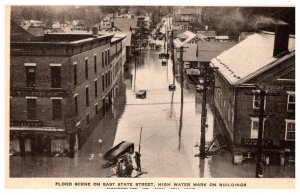 Vermont Montpelier Nov 4th 1927  Flood, , East State Street , High Water mark...