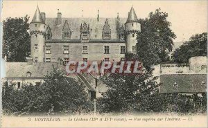 Old Postcard Montresor Le Chateau (XV and XVI Centuries) Superb View On The I...