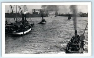 RPPC  BUENOS AIRES, Argentina ~ PUERTO View from Southern Dock  Postcard