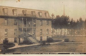 Real Photo Postcard Ladies Residence at Mt. Morris College, Illinois~122387