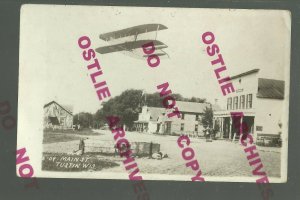 Tustin WISCONSIN RPPC 1909 GENERAL STORE nr Oshkosh Poy Sippi GHOST TOWN 117 ppl