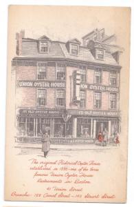 Union Oyster House Boston Massachusetts MA Vintage Postcard