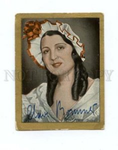 145304 ROMMER MOVIE actress Old CIGARETTE card GOLD SABA