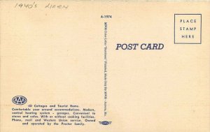Columbia Missouri All States Village roadside linen MWM 1940s Postcard 21-11204