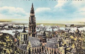 Belgium Antwerpen Anvers Panorama 1957