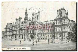 Old Postcard Paris City Hall