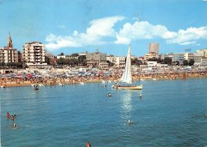 BG6640 rimini riviera grandi alberghio e scorcio della spiaggia ship italy