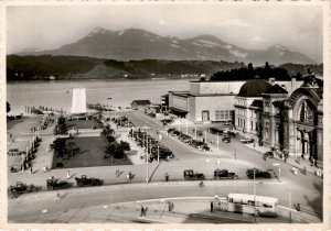 Luzern Bahnhofplatz Rigi 224 Leon Nordmann Fabrication Suisse PORTO RPPC!