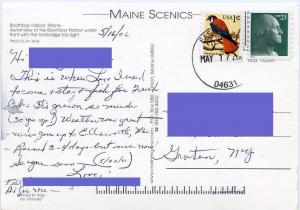 (2 cards) Boothbay Harbor - Carousel Wharf ME Maine pm 2006