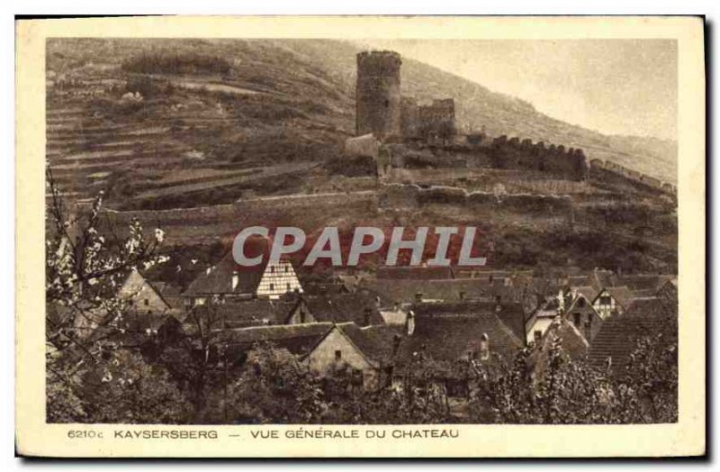 Old Postcard Kaysersberg General view of the Chateau