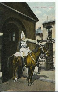 London Postcard - On Guard - Whitehall - Ref 11953A