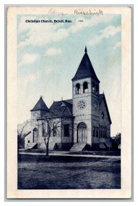 Postcard Christian Church Beloit Kan. Kansas Vintage Standard View Card