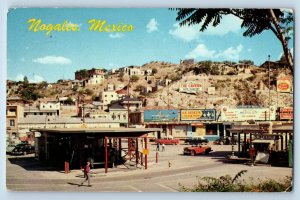 Nogales Sonora Mexico Postcard Looking Across International Boundary 1964