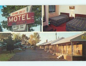 Unused Pre-1980 CEDAR CREST MOTEL Denver Pennsylvania PA s4575