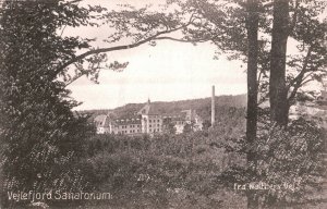 Antique Postcard Denmark 1910s Vejleford Sanatorium Tuberculosis Used 5.5 x 3.5