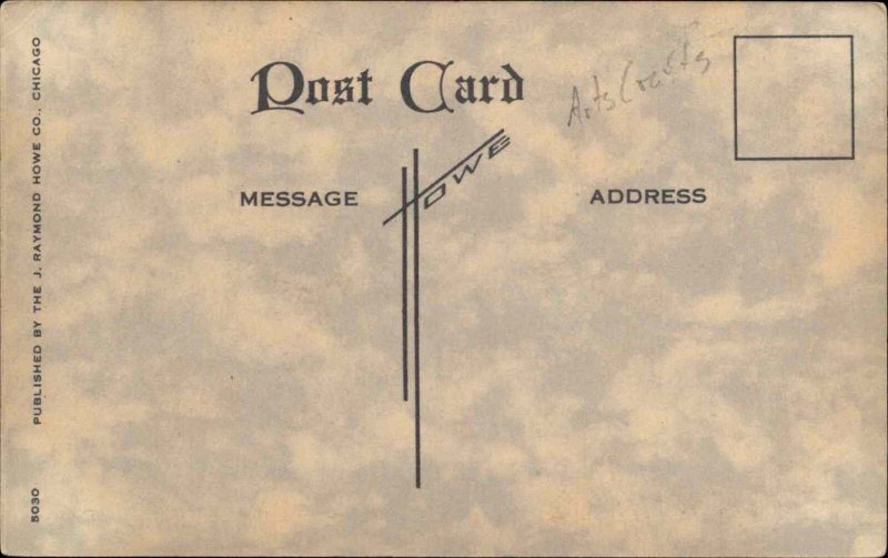 Vintage Postcard ARTS AND CRAFTS Valentine Playing Cards Jack of Hearts