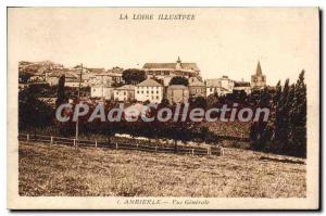 Postcard Old Loire Ambierle Illustree Vue Generale