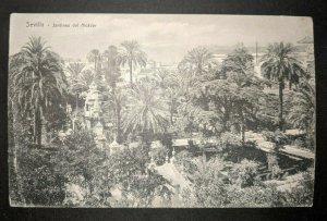 Mint Vintage Sevilla Spain Alcazar Gardens Real Picture Postcard