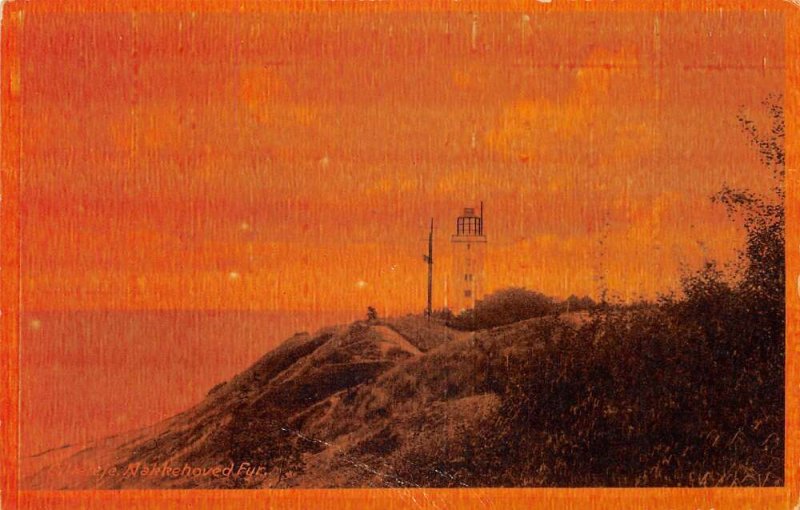 Gilleleje Denmark Nakkehoved Fyr Lighthouse Vintage Postcard AA68139