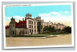 Vintage 1920's Postcard Ohio State Penitentiary Building Columbus Ohio