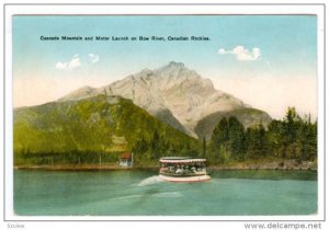 Passenger Ferry on Cascade Mountain and Motor Launch on Bow River, Canadian R...