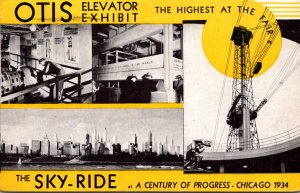 1933 Chicago World's Fair The Otis Elevator Exhibit and Sky Ride 1934